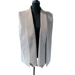 Fate Black and White Houndstooth Cape Blazer Size Small